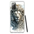 thumbnail image 1 of MUNDAZE Samsung Galaxy Note 20 Abstract Lion Sculpture Shockproof Clear Hybrid Protective Phone Case Cover, 1 of 5
