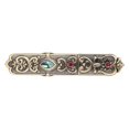 thumbnail image 5 of Vintage Needle Case Carved Pattern Set Rhinestone Fashionable Zinc Alloy Sewing Needles Storage Tube Needle Holder Bronze, 5 of 5