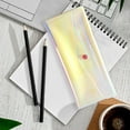 thumbnail image 4 of PEONAVET Clear Pencil Pouch Plastic Pencil Bag Large Capacity Zipper Storage Bag Exam Special Portable Pencil Bag Stationery Bag(Yellow), 4 of 5