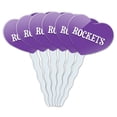 thumbnail image 1 of Rockets Heart Love Cupcake Picks Toppers - Set of 6, 1 of 1