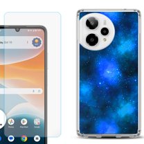 Phone Case for Cricket Icon Pro 2026, with Screen Protector, by OneToughShield - Cosmos/Stars