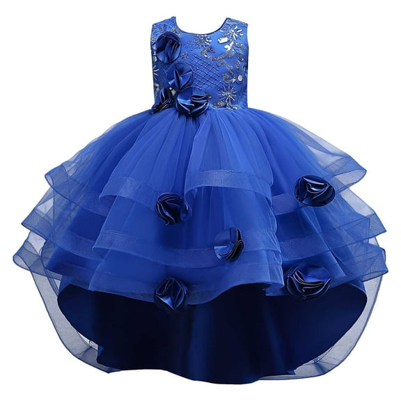 FDDMis Christmas Dresses for Girls 7-8 3t Christmas Outfit Girls Baptism Outfits for Boys Toddler Flower Girl Dress Boys Clothes Gifts for 12 Year, Blue 10-11 Years