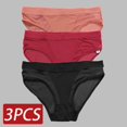 thumbnail image 1 of Bragas transparentes de cintura baja para mujer, ropa interior Sexy calada, transpirable, M-2XL, 3 unids/set, 1 of 4