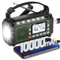 thumbnail image 1 of Radio de emergencia PRUNUS J-924 de 10000 mAh con batería externa y luz, 1 of 6