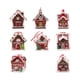 thumbnail image 4 of Christmas Village House Figurine Pendant, Christmas Tree Hanging Ornament Charm Pendant for Festival, Office, Wreath Garland, 4 of 5