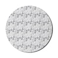 thumbnail image 1 of Fruits Mouse Pad for Computers, Repetitive Fresh Simplistic Modern Healthy Eating Illustration, Round Non-Slip Thick Rubber Modern Gaming Mousepad, 8" Round, Pale Taupe and Pale Grey, by Ambesonne, 1 of 2