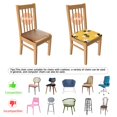 thumbnail image 5 of Cute Bee Seat Covers for Dining Room Chairs Set Of 4,Stretch Printed Washable Chair Seat Cover with Elastic Ties and Button,Removable Waterproof Couch Cushion Covers, 5 of 6
