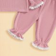 thumbnail image 6 of TOWED22 Toddler Baby Infant Girl Outfits Clothing Set Long Sleeve Graphic Sweatshirt + High WaistJoggers 2pcs Clothes for Preschool(Pink,2-3 Y), 6 of 6