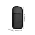thumbnail image 3 of Double Layer Large Capacity Pencil Case,Fashion Aesthetic Canvas Stationery Bag for Make-up Brush & Stationery Supplies Storage,Office Desk Organizer Bag,Black, 3 of 7