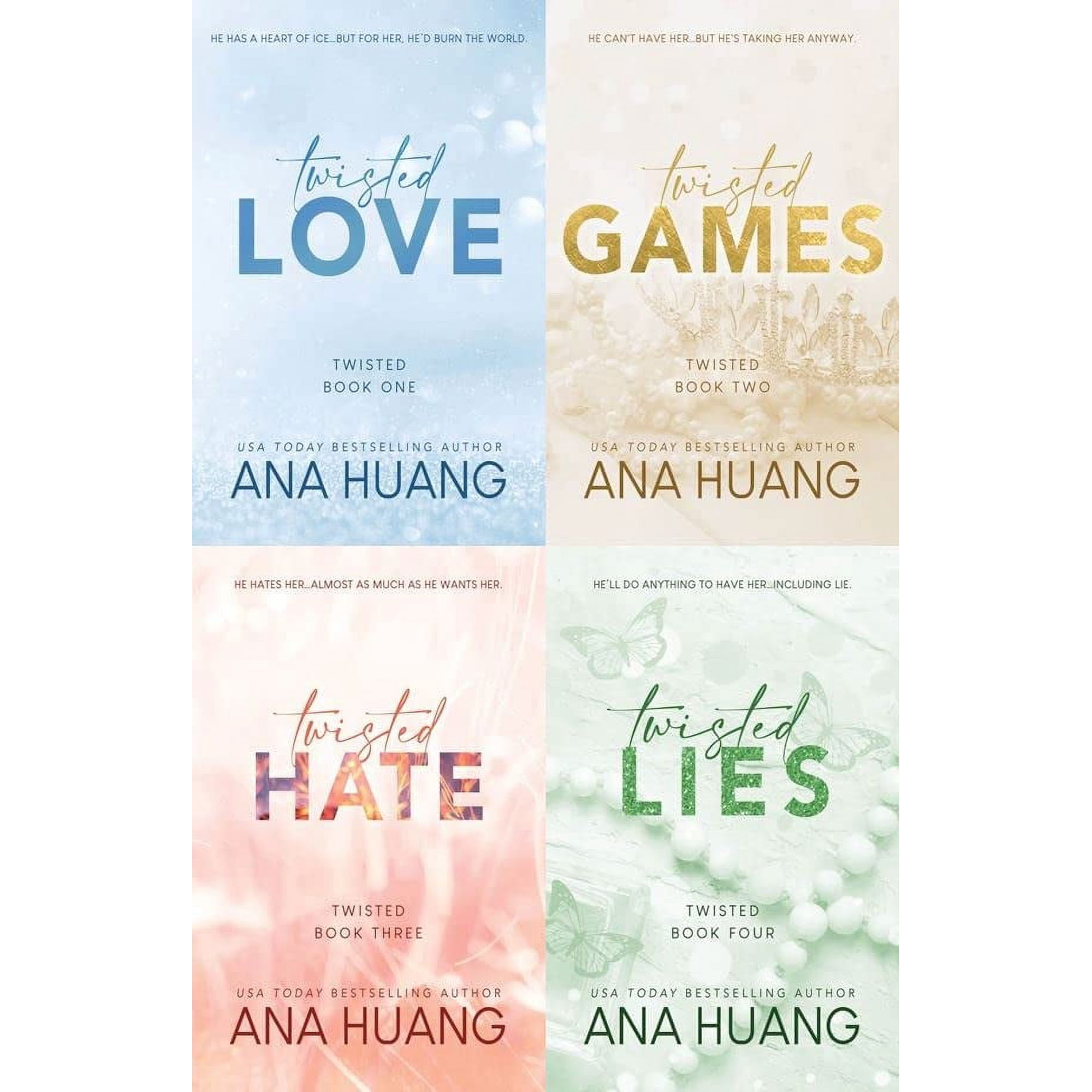 Twisted Series 4 Books Collection Set by Ana Huang Twisted Love, Twisted Games, Twisted Hate and Twisted Lies