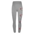 thumbnail image 5 of lcziwo Women's Valentine Day Leggings Novelty Letter Graphic Print Tight Yoga Pants Casual Elastic High Waisted Tummy Control Sport Leggings Gray XL, Clearance Sale, 5 of 7