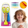 thumbnail image 1 of 50 % de Réduction! Vente de Pâques! Ensemble de Ciseaux en Dentelle Cardée 5 Pcs (Rose) - Ensemble de Ciseaux pour Enfants Ne Blesse Pas les Mains Motif Ciseaux Ronds Faits à la Main pour Étudiants, 1 of 9