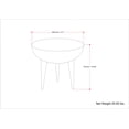 thumbnail image 3 of Simpli Home Otto Contemporary 21 inch Wide Cast Aluminum Side Table in Graphite, Fully Assembled, 3 of 6