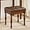 Brown, variant on Solid Wood Vanity Bench Stool with Upholstered, Mid-Century Piano Bench with Carved Legs, Makeup Dressing Stools with Button Seat, No-Tools Assembly,18.5" L x 14.2”W x 19.1" H Brown FD-1533-BN