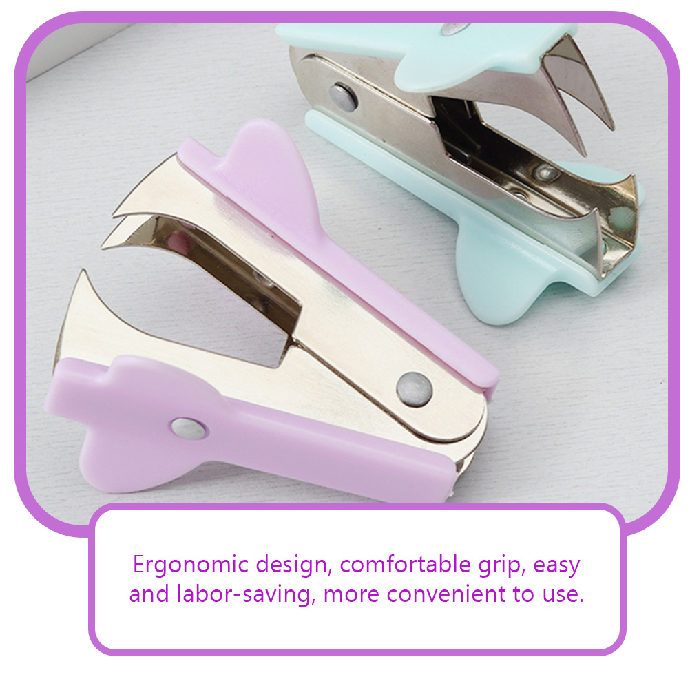 Staple Puller, Mini Staple Remover Paper Clip Remover Ergonomic Handle Staple  Puller Removal Tool for School Office Home 