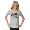 thumbnail image 4 of I Love Jesus But I Cuss a Little Womens Slim Fit Graphic Tee Brisco Brands X, 4 of 5