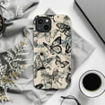 thumbnail image 5 of Black & White Butterfly Phone Case Vintage Sketch Insect Design on Cream Background | Elegant iPhone Cover for iPhone 16 15 14 13 12 11 Pro Max, 5 of 6