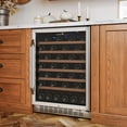 thumbnail image 4 of Edgestar Cwr532sz 24" Wide 53 Bottle Built-In Single Zone Wine Cooler - Stainless Steel, 4 of 7