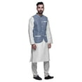 thumbnail image 2 of Atasi Indian Traditional Kurta Churidar Pajama Set With Nehru Jacket For Men, 2 of 3