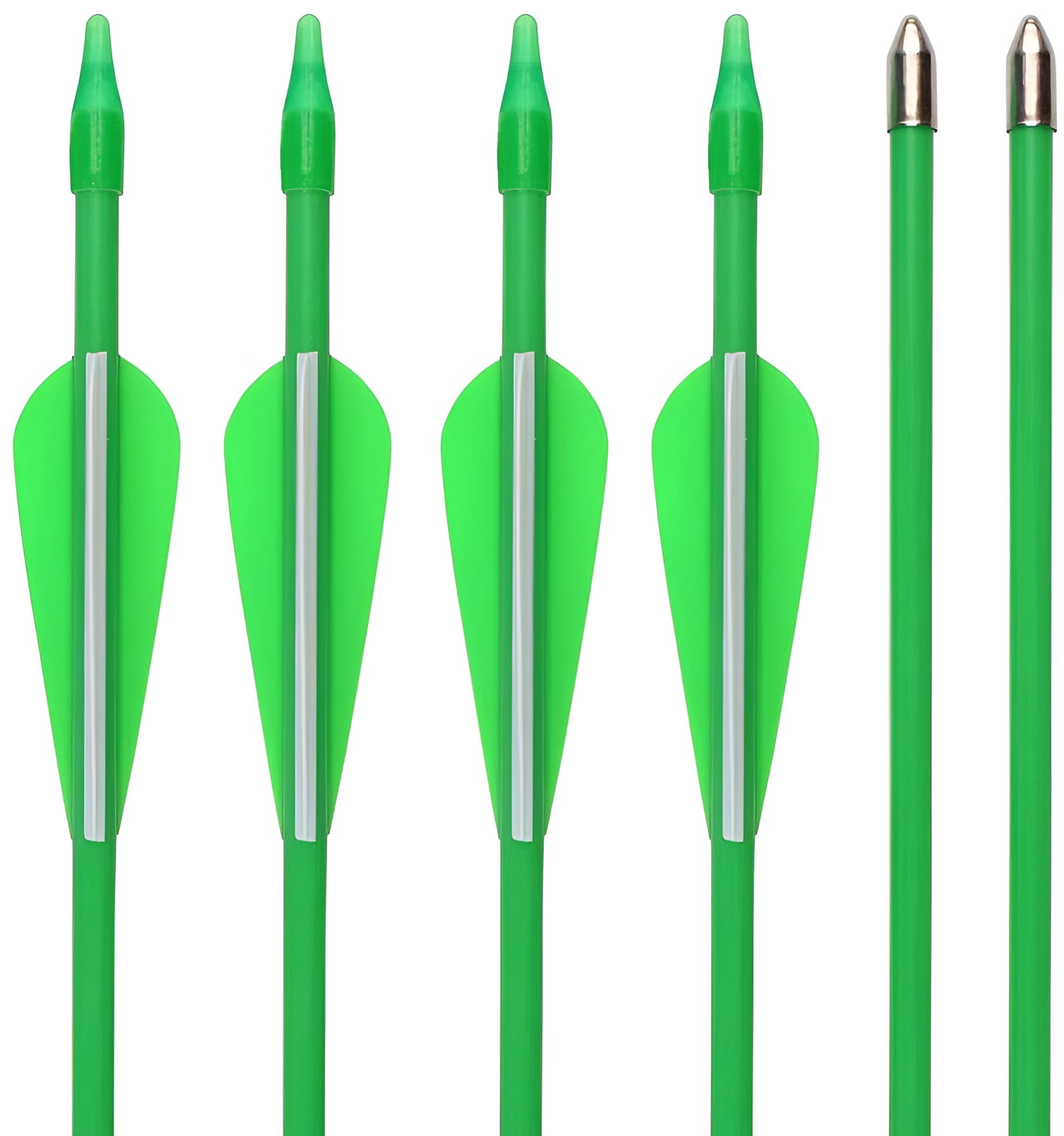GPP New Fiberglass Archery Arrows, 12 Pieces