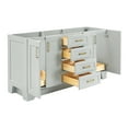 thumbnail image 3 of Ariel Taylor 66 Inch Double Sink Base Cabinet In Grey, 3 of 9