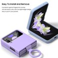 thumbnail image 4 of Samsung Series | Galaxy Z Flip Series Liquid Silicone Ring Buckle Case, iPhone 13 Pro Max, 4 of 5