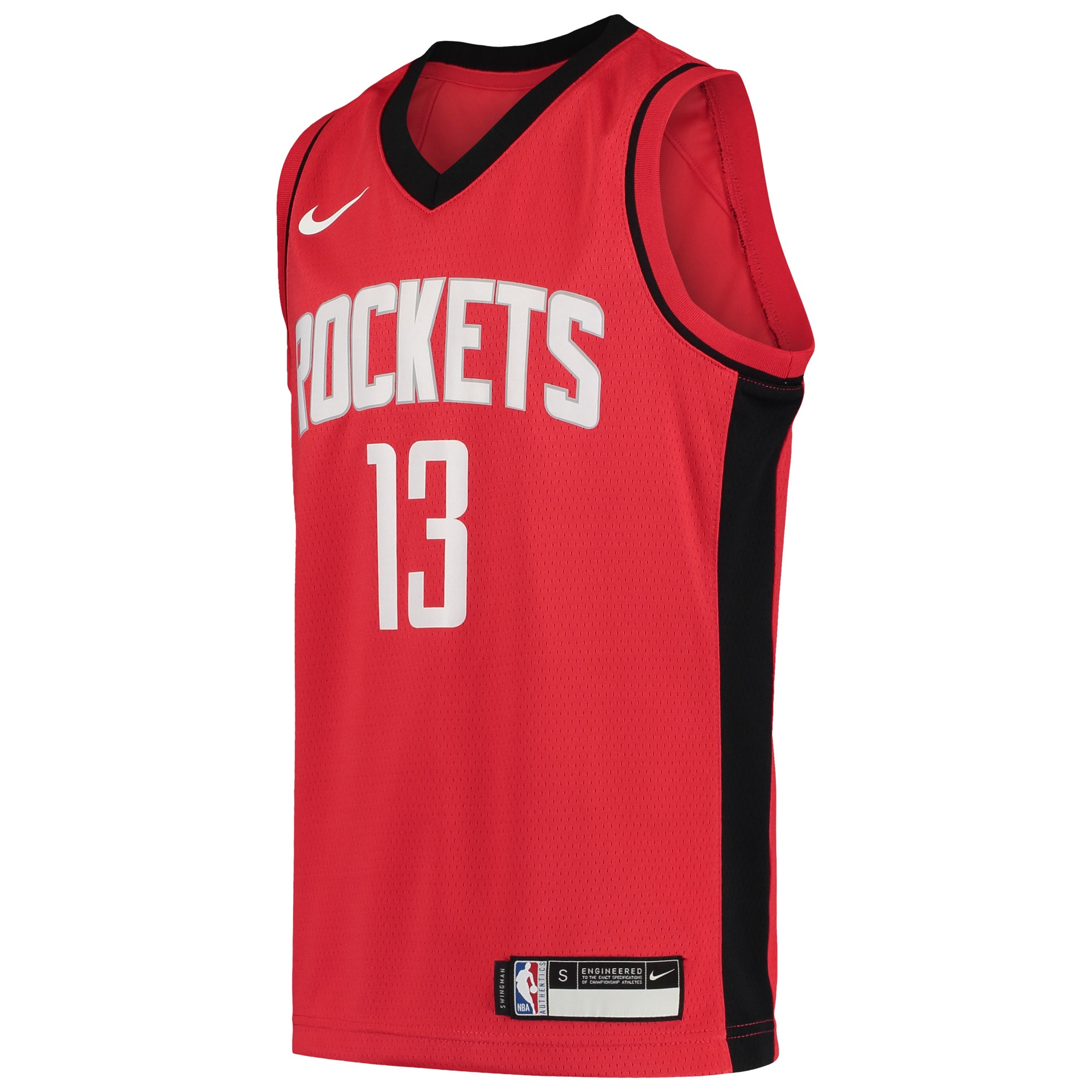 Youth Nike James Harden Red Houston Rockets Team Swingman Jersey - Icon Edition - image 2 of 3