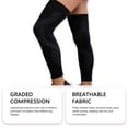 thumbnail image 6 of Full Leg Compression Sleeve with Anti Slip Silicone Knee Support for Running Basketball, 6 of 7