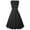 Black summer dresses for women 2023, variant on Wycnly Formal Dresses for Women Evening Party Prom Empire Waist Pleated Swing Formal Midi Dress Round Neck Sleeveless Solid 2024 Summer Knee-Length Dresses Black xxl Under $5