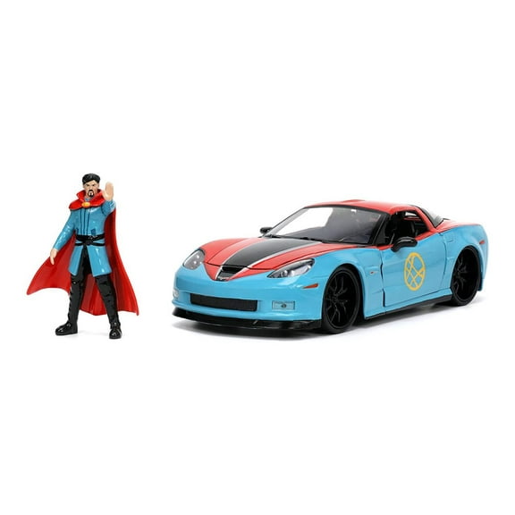 2006 Chevy Corvette Z06 w/ Doctor Strange, Marvel Cars - Jada Toys 32115 - 1/24 scale Diecast Car