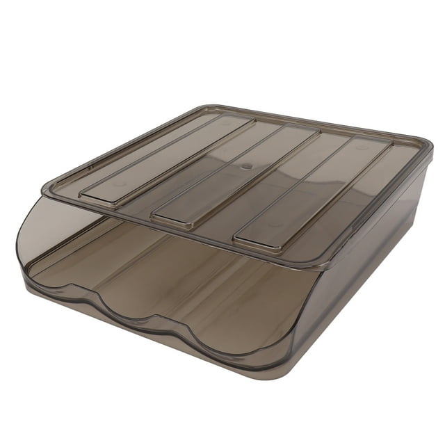 Contenedor de almacenamiento de huevos multiusos translúcido apilable de gran capacidad tipo cajonera organizador de huevos para nevera 1 capa