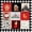 Black White Red, variant on Manfei Kawaii Santa Claus Deer Twin Fitted Sheet 2 Pieces,Happy New Year Bedding,1 Fitted Sheet and 1 Pillowcase