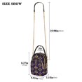 thumbnail image 2 of FORMRS Crossbody Bag for Women Quilted Travel Shoulder Cell Phone Purse with Chain Strap Handbag, Purple Flowers Pattern, 2 of 7
