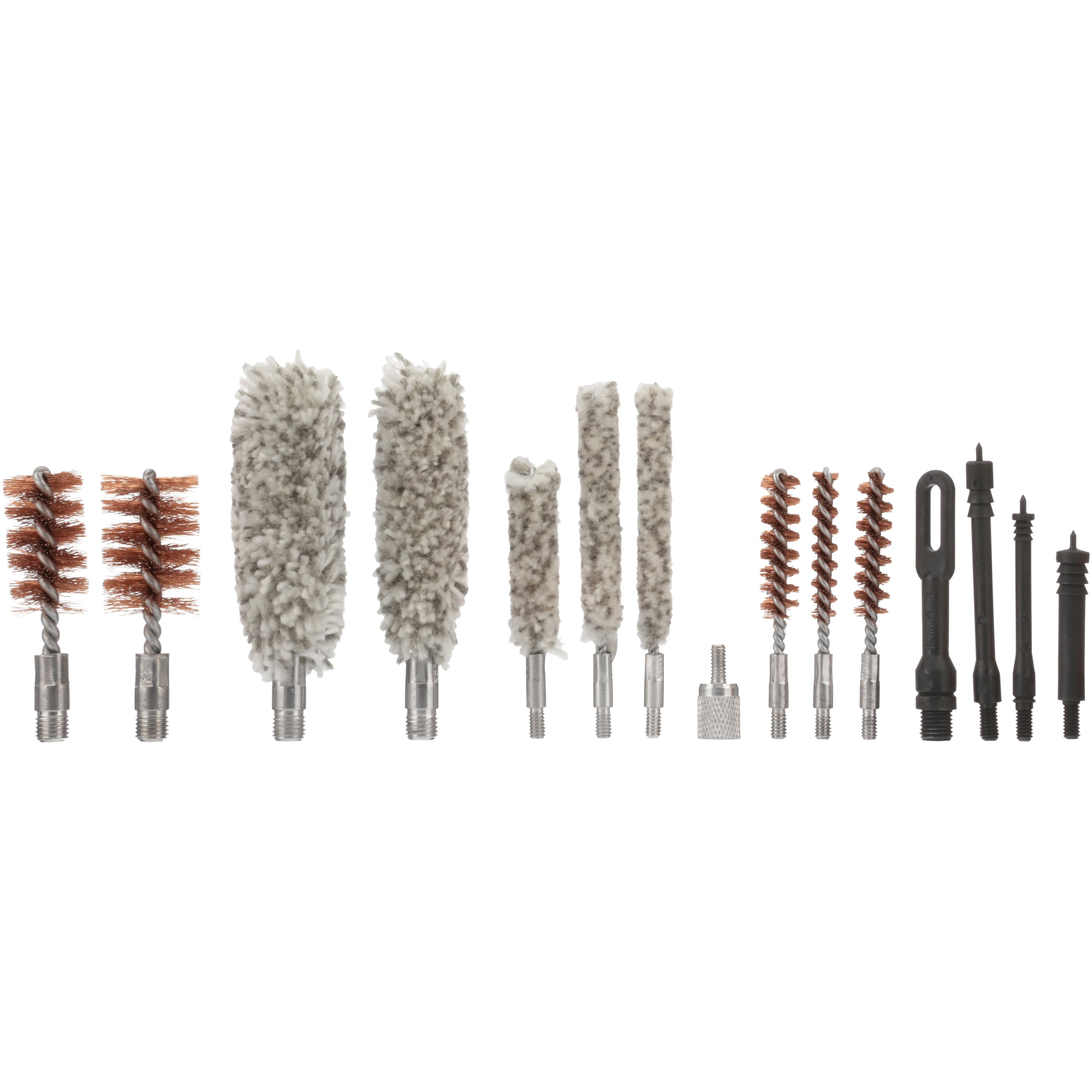 Hoppe's Universal Gun Cleaning Kit, 3-piece Rod, 9 Brushes, 5 Swabs, Shotgun and Pistol Adaptable