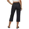 thumbnail image 4 of Tsesme Women’s Capris Jean Elastic Waist Straight Leg Denim Pants with Pockets Summer Casual Versatile Cropped Pants ,XL, 4 of 9