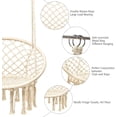 thumbnail image 2 of 2 Pack Hammock Chair Swing Hammock Swing Chair Macrame Hanging Chair Cotton for Bedroom Girls Room Deck Porch Indoor Outdoor Garden, 2 of 8