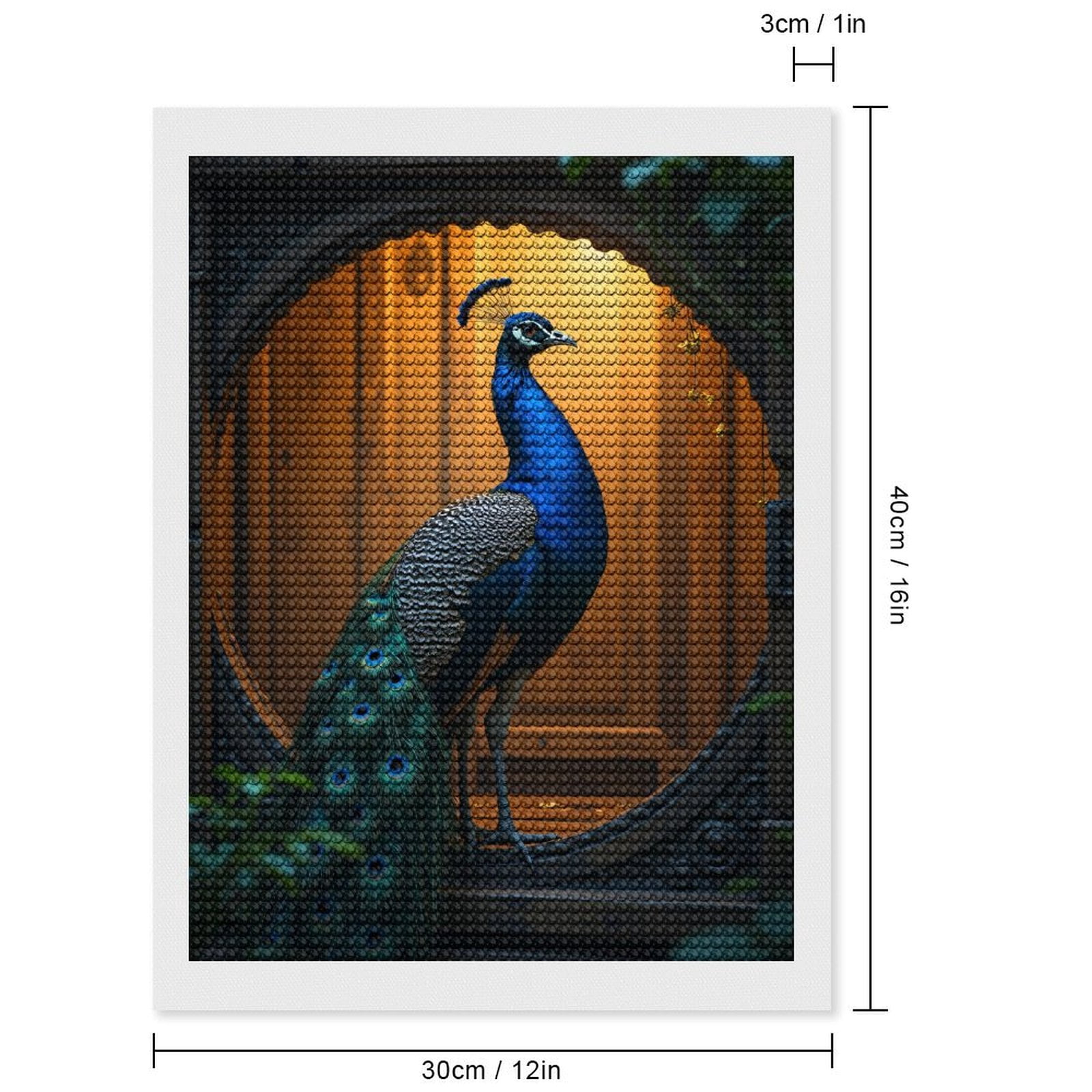 Diamond Art Kits for Adults, Opulent Bird Archway Display 5D Diamond Painting Kits for Adults Beginners, DIY Full Drill Diamond Painting, Gem Art and Crafts 12x16