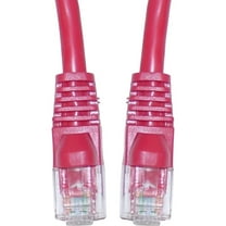 Cat6 Ethernet Cable, 24AWG, RJ45 Gold Plate Connector, ETL, 4 Pair Stranded Copper, Snagless Mold Boot Unshielded Twisted Pair (UTP) Internet Network Patch Cable, 2 Foot, Red, CableWholesale