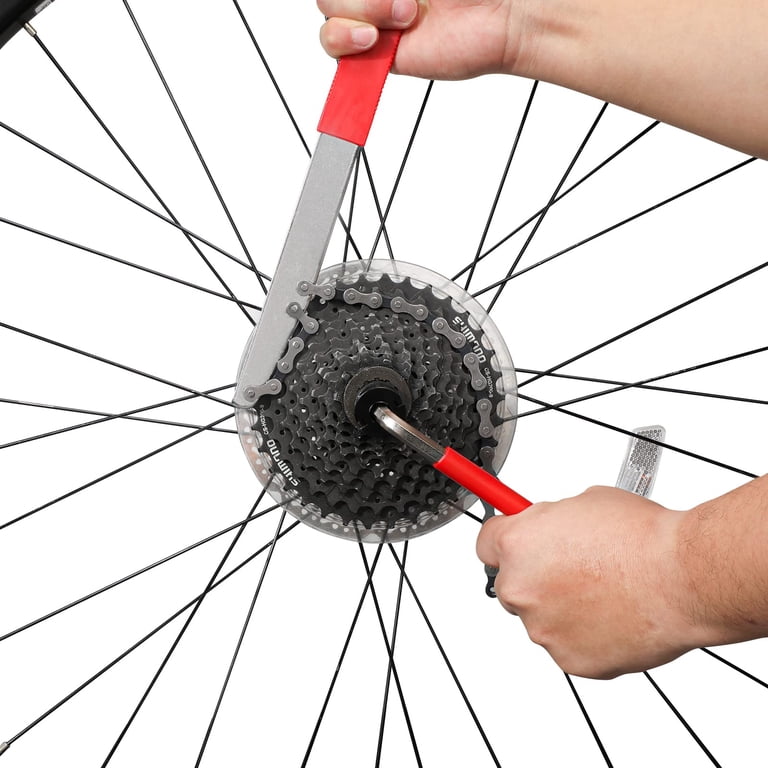 5PCS Bike Cassette Removal Tool Kit, Bicycle Chain Whip Tool For Freewheel Removal Cassette Remover Tool With 16mm Wrench Bottom Bracket Tool Bicycle Repair Tool For Road Bike Mountain Bikes