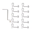 thumbnail image 4 of veasfak 10 Pcs Outil de Serrage de Fil de Clôture Serrage Rapide Résistant à la Rouille 10 Pcs et 1 Clé, 4 of 9
