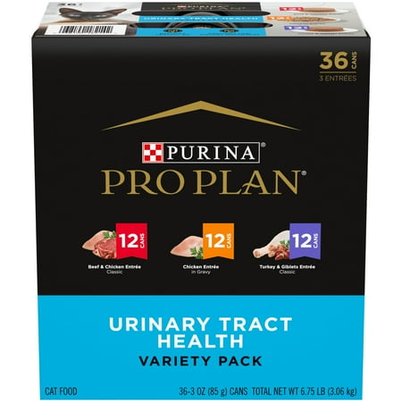 UPC: 0038100182142 | Purina Pro Plan Urinary Tract Cat Food Wet Variety Pack Chicken Beef and Chicken and Turkey and Giblets