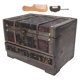 thumbnail image 3 of Joyero retro de estilo chino clásico, caja de madera para guardar joyas con espejo, decoración para el hogar, 3 of 10