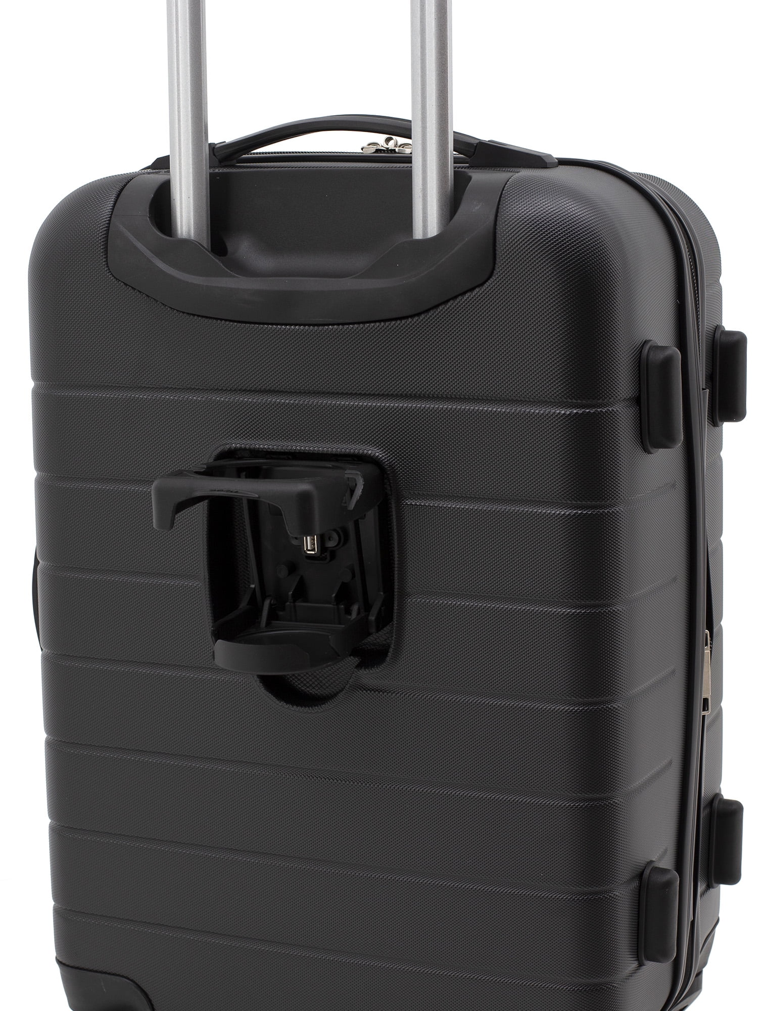Wrangler 20" Unisex Hardside Spinner Rolling Luggage, Black