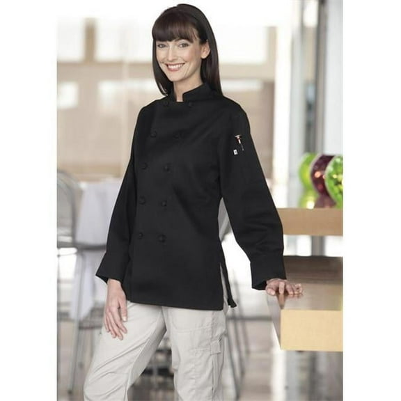 0490-0109 Sedona Chef Coat in Black - 5XLarge