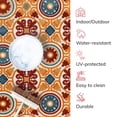 thumbnail image 6 of Well Woven Dorado Audun Modern Geometric Red Indoor/ Outdoor High-Low Pile 7'10" x 9'10" Area Rug, 6 of 8