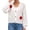 White, variant on Edvintorg Cropped Cardigan for Women Halloween V Neck Loose Casual Knit Sweater Lightweight Open Front Top Women Clothing Black S-XL