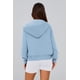 thumbnail image 2 of Sudadera PRETTYGARDEN con capucha y cremallera, forro polar, azul cielo, S, 2 of 8
