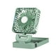 thumbnail image 3 of Ventilador de coche, ventilador portátil para vehículo automóvil, giratorio 360°, eléctrico y con energía solar, circulador de aire para autocaravana, Cabezal único verde, 3 of 8