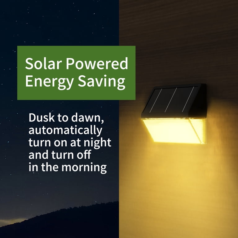 Mainstays Solar LED Step and Deck Lights, 2-Pack photo 8