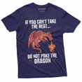 thumbnail image 5 of Men's Funny Poke dragon T-shirt dont poke dragon funny Birthday gift Mens shirts gift for him (Large Grey), 5 of 7